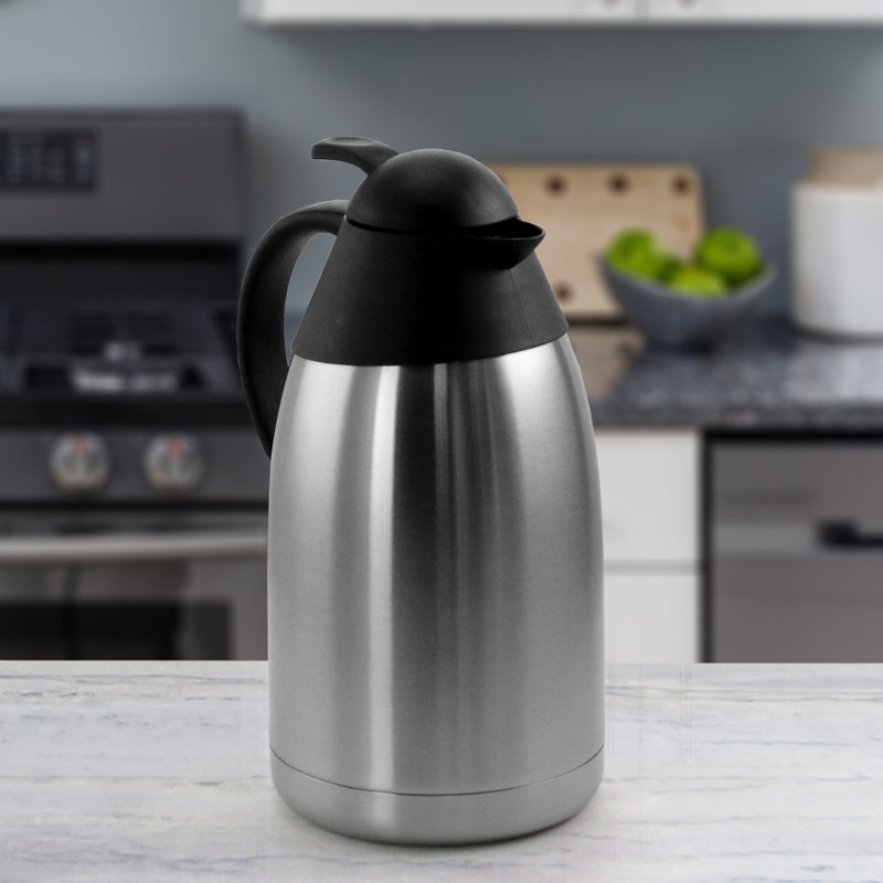 2L Carafe Stainless Steel Thermal 8.5 Cup Coffee Carafe