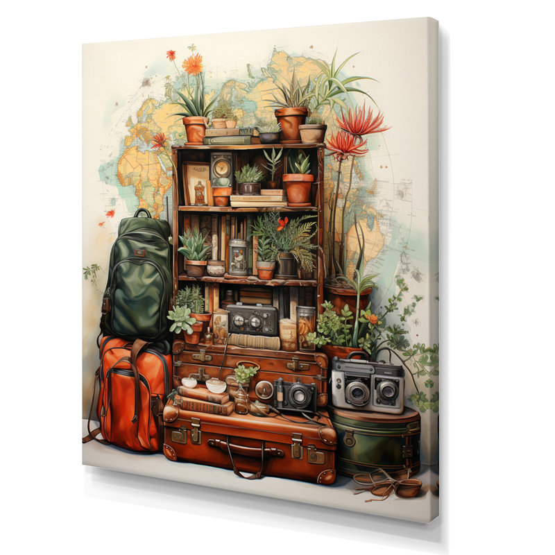 «Tyaun Bohemian Art Travel Wonders I», reproduction sur toile, H 40 po x l 30 po x P 1,5 po, Toile tendue
