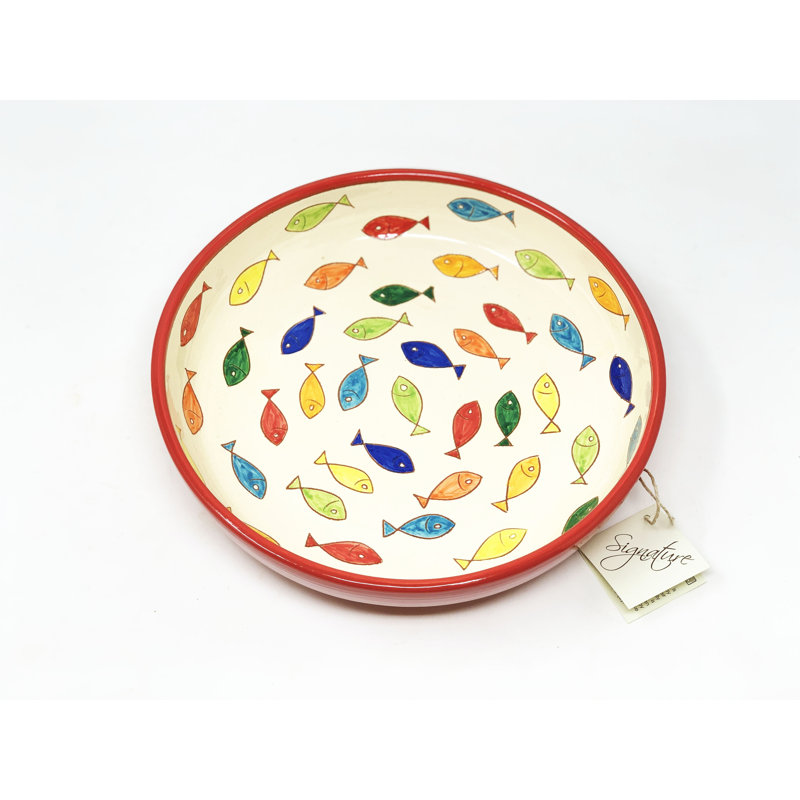 August Grove Kelci Ceramic Salad Bowl