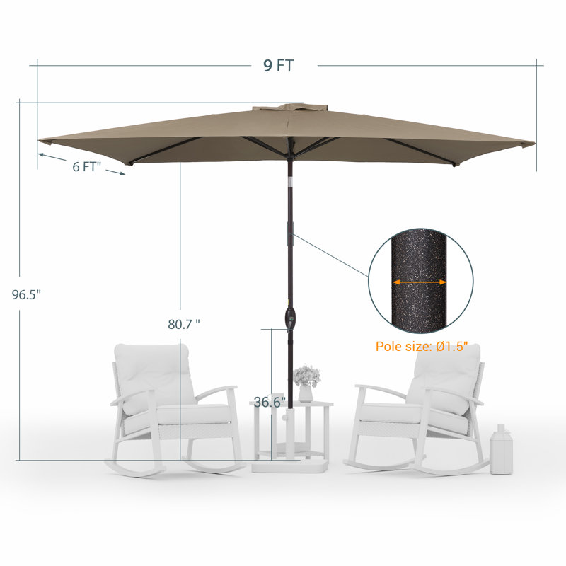 Parasol Ruidhe 72, Taupe