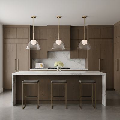 Suma 1 Light Dining Room Pendant With White Opal Etched Shade