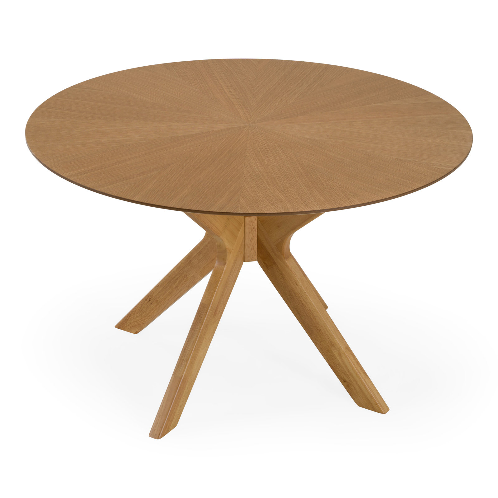 Nestor Dining Table, 30" H x 47" L x 47" W, Natural Oak