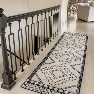 Amir Moroccan Beni Souk Cream/Black Rug