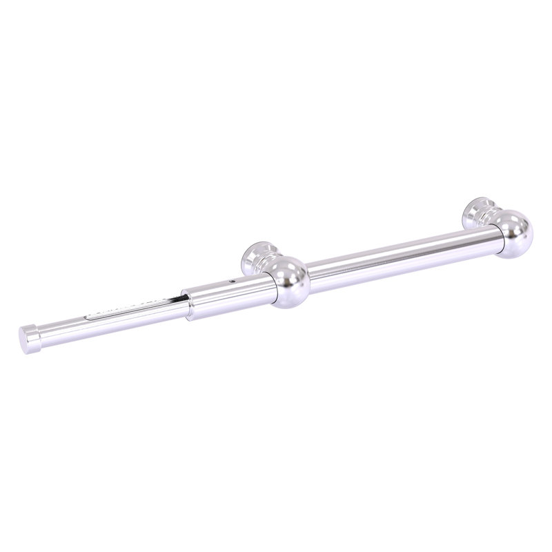 Tige de valet extensible de style traditionnel, Chrome satiné