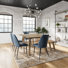 Shawnta 6 - Person Solid Wood Top Four Leg Base Dining Set