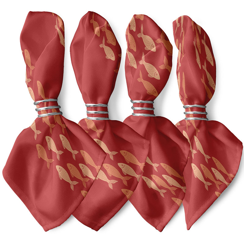 Ensemble de serviettes 4 pièces Eastbourne, L 18 po x L 18 po, Corail