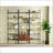 Christy Walnut Owens 96-Inch 6-Shelf Wall Bookshelf