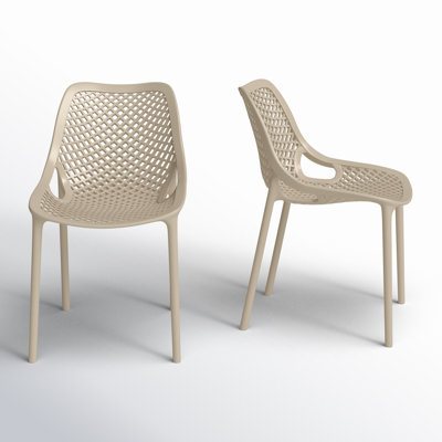 Farrah Premium All-Weather Outdoor Stacking Dining Side Chair