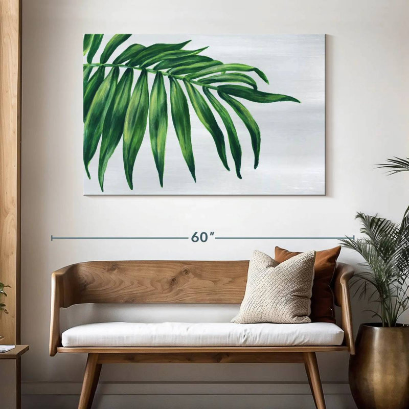 Harnek feuille tropicale I, H 32 po x l 48 po