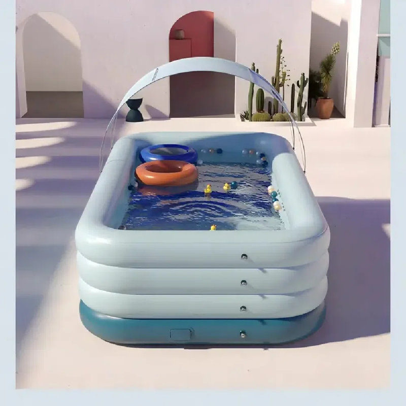 Auvent de piscine gonflable multi-tailles (avec auvent)