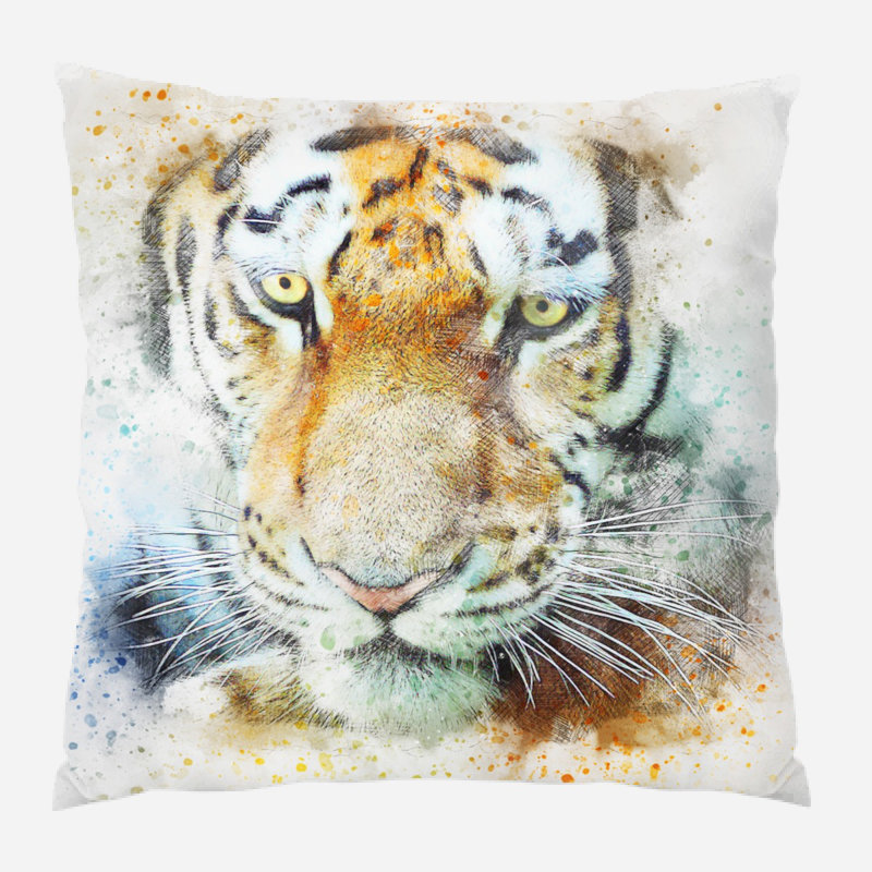  Coussin Tiger, Microsuède, Intérieur