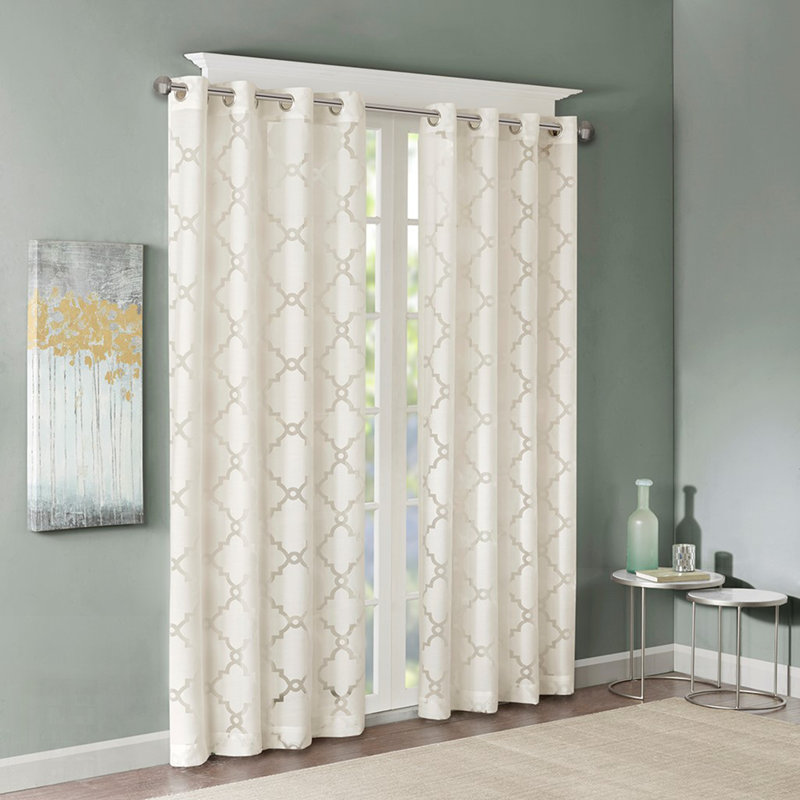 Panneau de rideau transparent Frwork Burnout, conception élégante pour plus d'intimité et de diffusion de la lumière dans n'importe quelle pièce.