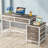 51''W Reversible Desk with Drawers-1717267281