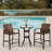 Outdoor 3-piece Bar Set With Bar Height Table