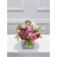 Arrangement artificiel de pivoines, hortensias et baies roses douces - arrangement floral réaliste et élégant pour la décoration intérieure