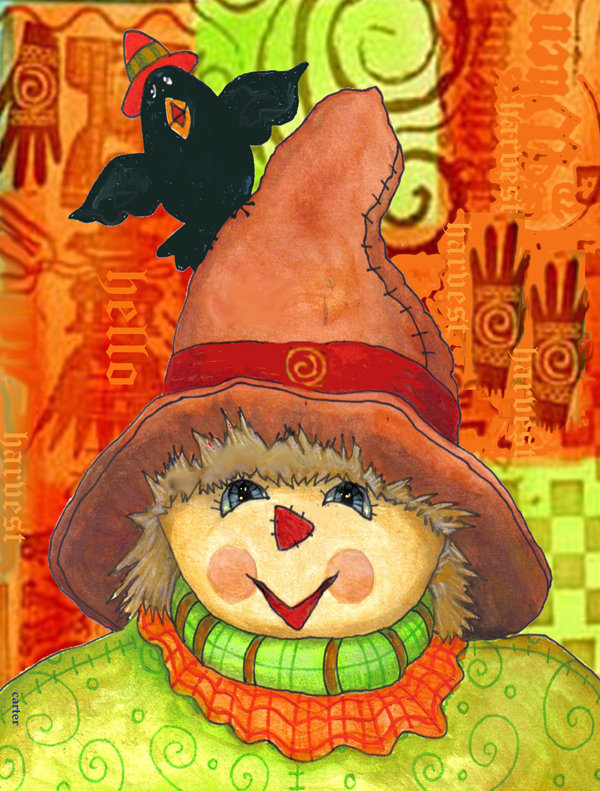 Drapeau de jardin Harvey et The Scarecrow