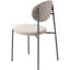 Chaise de salle à manger empilable en velours Crowley-823564230