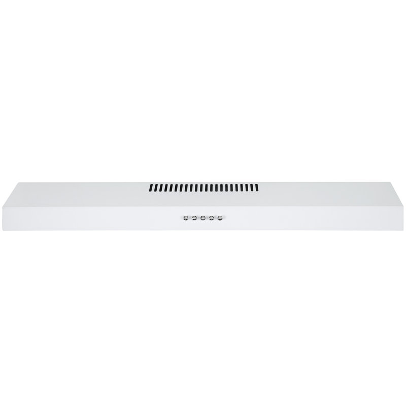 Hotte de cuisine convertible 30 po Ancona, Acier inoxydable blanc