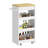 Rolling Kitchen Cart With Quiet Casters, 15.8" W X 31.5" H, Kitchen Island Table With Pull-Out Shelves & Organizer Drawer For Kitchen, Bathroom And Laundry Room-364282045
