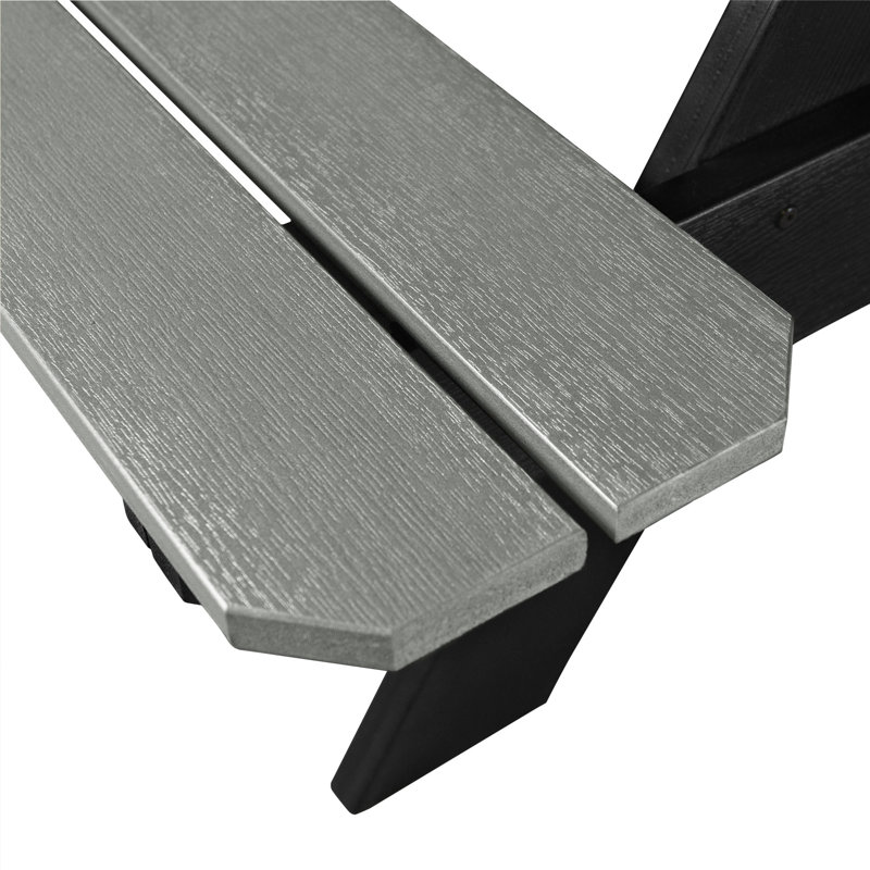 Maura Outdoor Picnic Table, Harbor Gray/Black