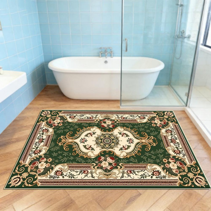 Floral And Intricate Pattern Area Rug, Soft And Lightweight, Suitable For All Seasons, Easy To Maintain And Easy To Clean, Machine Washable Carpet Floor Mat, Suitable For Living Room, Bedroom, Hallway, Balcony, Office, Room Decor, Home Decor, Outdoor Dec