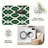 Green Lattice carpet-easy to clean, machine-washable, soft and comfortable; suitable for door mats, kitchens, living rooms, bedrooms, corridors, and laundry areas. Easy to clean, durable carpet for home decoration.-129871332