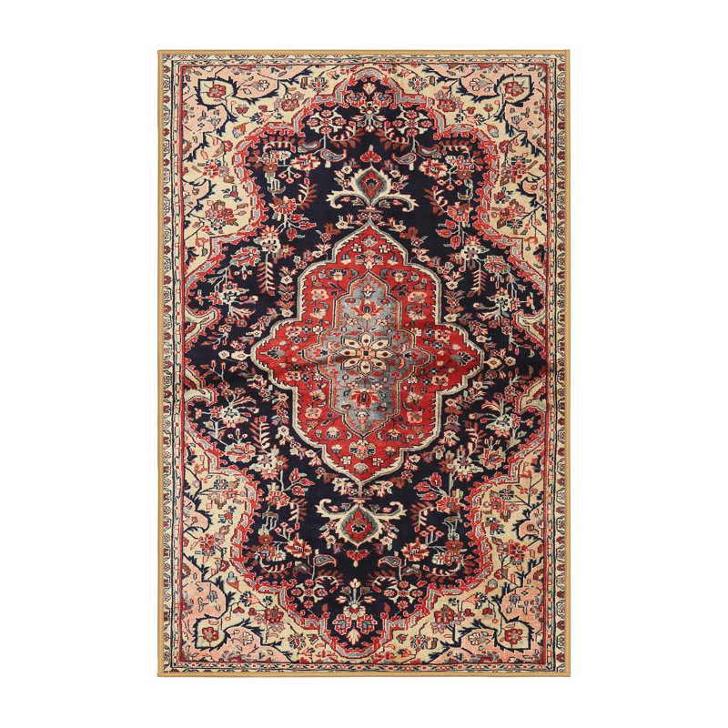 Swiney Oriental Indoor Rug, Rectangle 5' x 7'