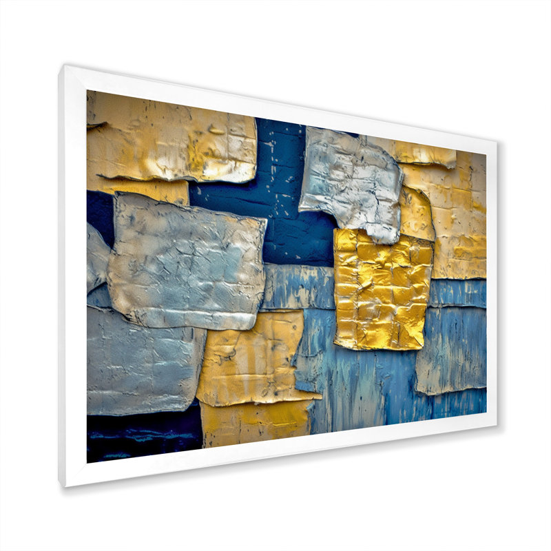 Southern Sunrise Abstract Expressionism - Abstract Collages, reproduction d'art, H 12 po x l 20 po x P 1 po