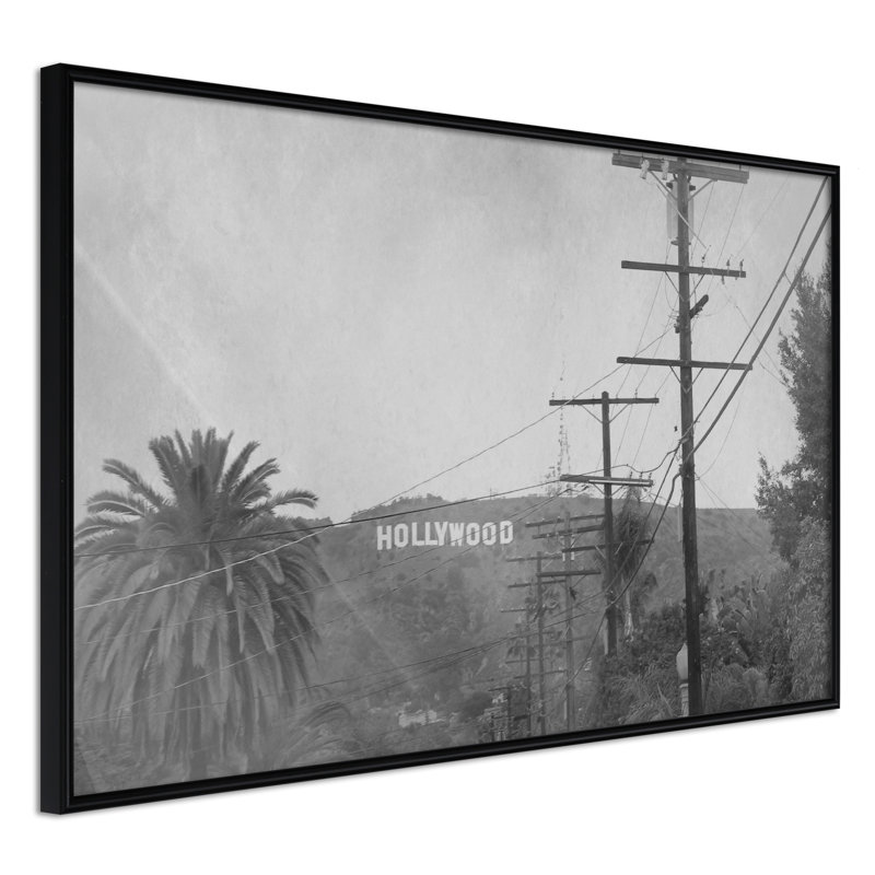 Old Hollywood - Single Picture Frame Print, Black Framed, 60cm H x 90cm W x 1.5cm D