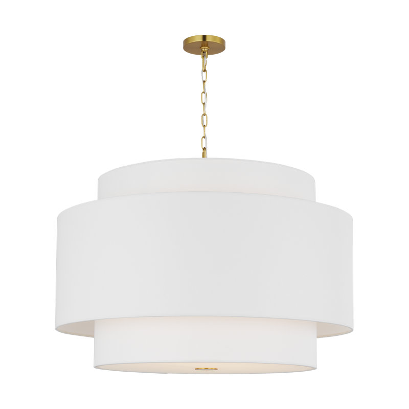 Sawyer Pendant, Burnished Brass, 27.38" H x 15" W x 15" D, 1