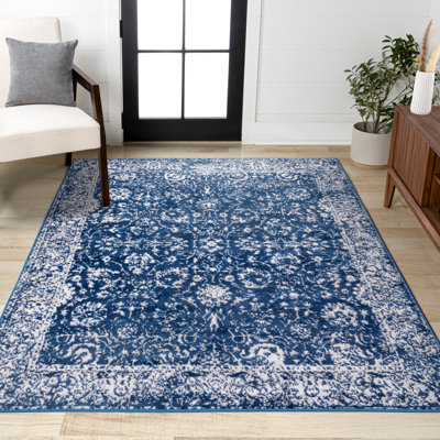 Tapis bleu marine Soleiman