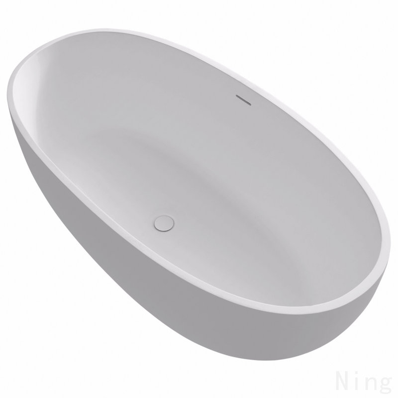Premium Solid Surface Deep Soaking Bathtub