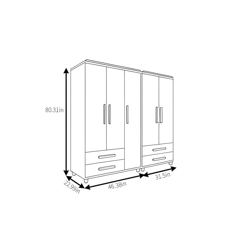 Petite garde-robe moderne et simple