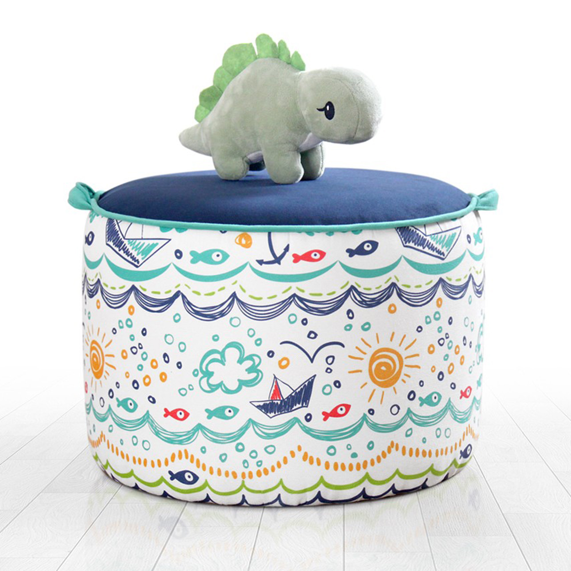 East Urban Home Kal Kids Novelty Ottoman | Wayfair