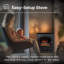 Dimplex Club Optiflame Electric flame effect Stove with 2kW heater and remote control, 51cm W-1510332004