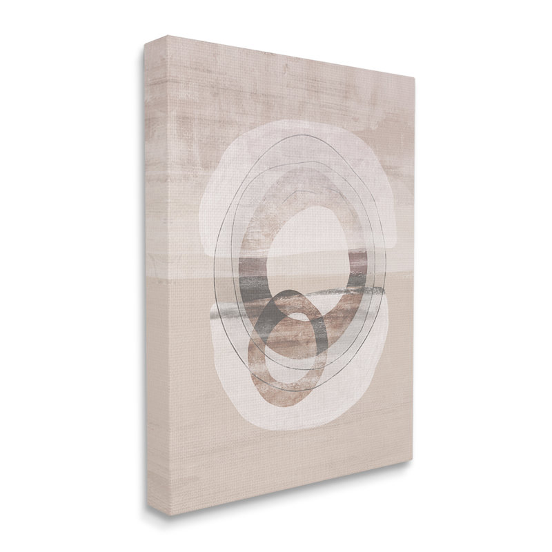 Boho Circles Abstract 30 x 40 Canvas Wall Art