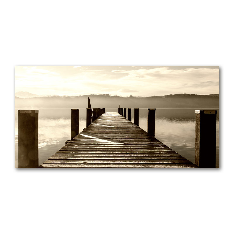 Wooden Pier - Wrapped Canvas Print