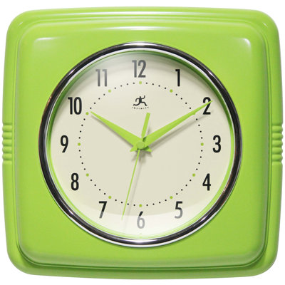 Orrwell Square Plastic Wall Clock 9.25 Inches