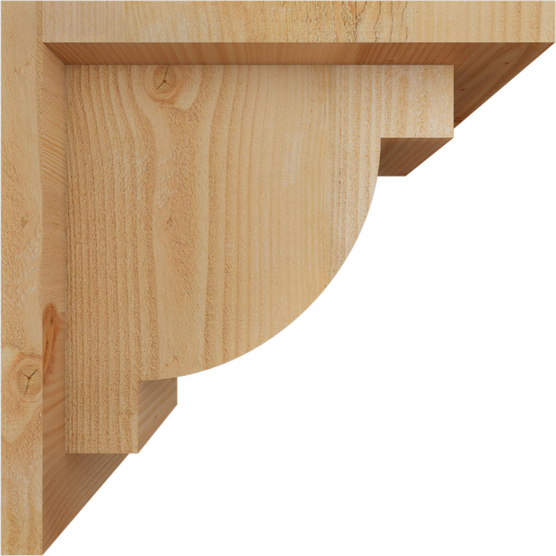 Corbeau alpin avec contre-plaque, H 10 po x l 6 po x P 10 po, Sapin de Douglas, Sciage brut