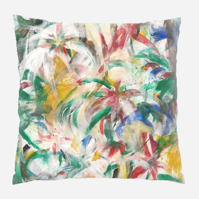 Outdoor Reversible Throw Pillow, Synthetic, Outdoor