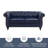 Oma 62" Rolled Arm Chesterfield Loveseat-710986908