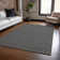 Machine Washable Indoor/Outdoor Christain ACN1429 Black Rug