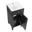 Meuble-lavabo de 16 po avec lavabo en céramique-561919098