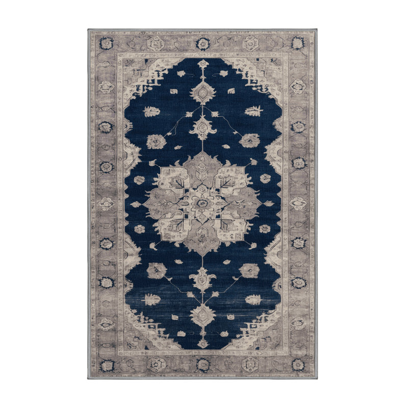 Tapis gris lavable à la machine