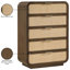 Commode Windsor en bois massif et canne naturelle Windsor-120494472