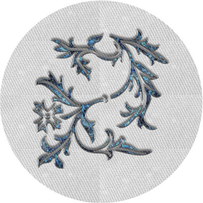 Tapis décoratif bleu hyler