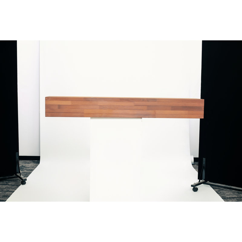 Cheminée suspendue rustique en bois massif de 183 cm (72 pouces) pour la décoration intérieure, support invisible, charge statique de 50 kg et allure élégante et sophistiquée.