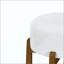 Ensemble de 4 tabourets de bar d'intérieur rembourrés en bois, coussin, ensemble de 4 sièges durables et élégants-54259124