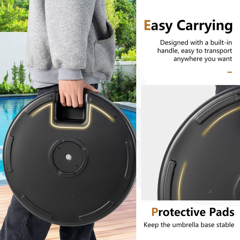 Hammonton 2.2kg Plastic Free Standing Umbrella Base