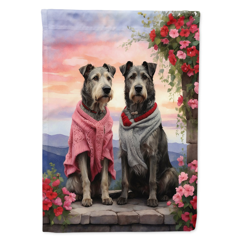 Drapeau pour chien double face en polyester H 15,5 po x l 11,25 po